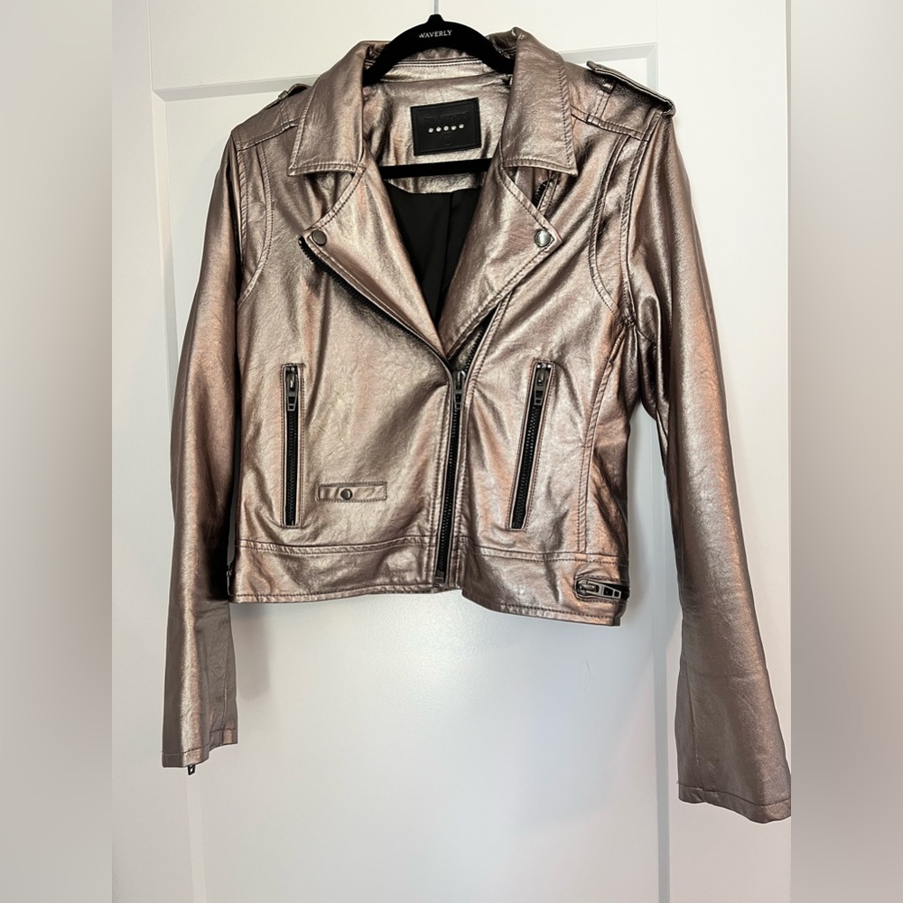 Rose gold Metallic BlankNYC jacket